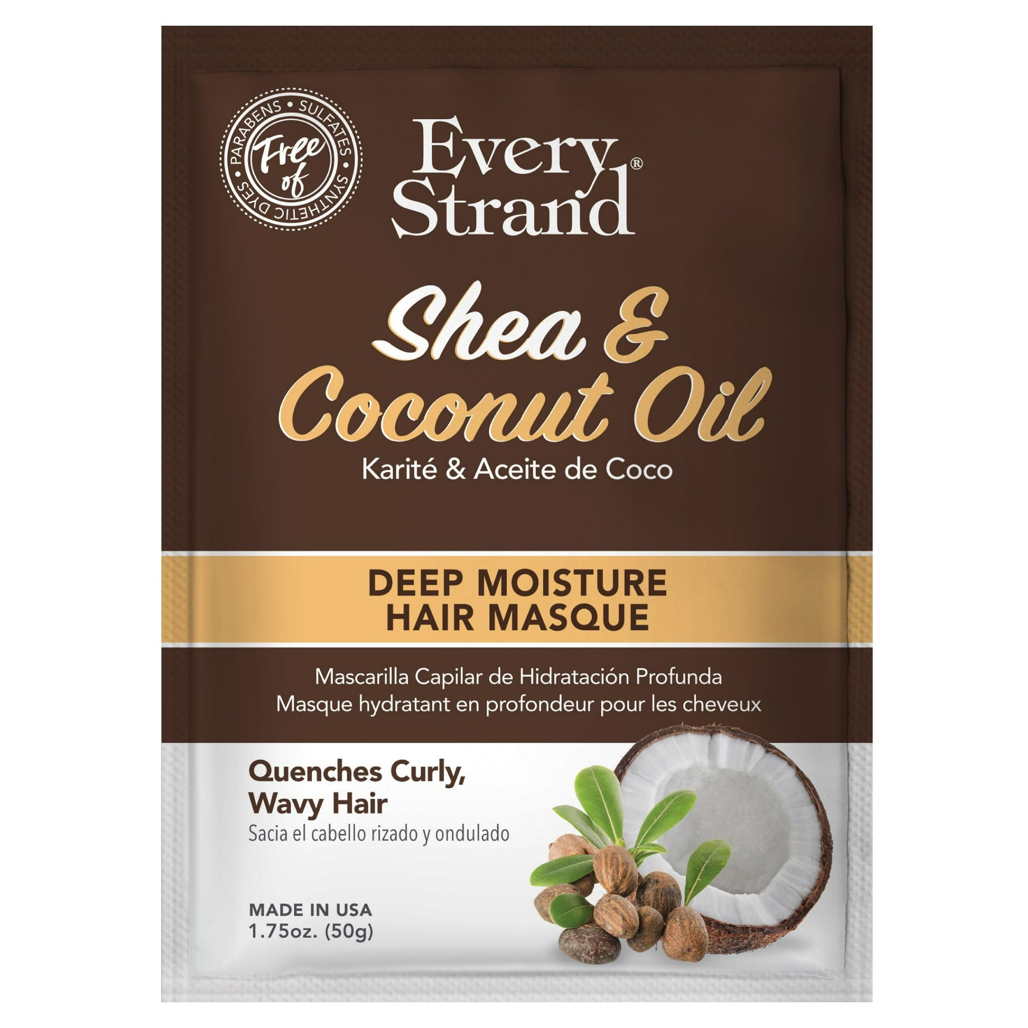Every Strand Shea and Coconut Oil Deep Moisture Hair Masque 1.75Oz (50g)
